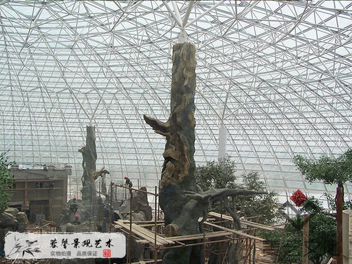 水泥仿真樹制作方法