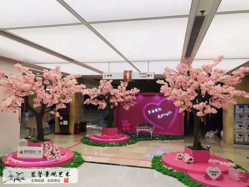 廣場(chǎng)仿真櫻花樹(shù)