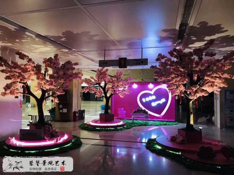 廣場(chǎng)仿真櫻花樹(shù)