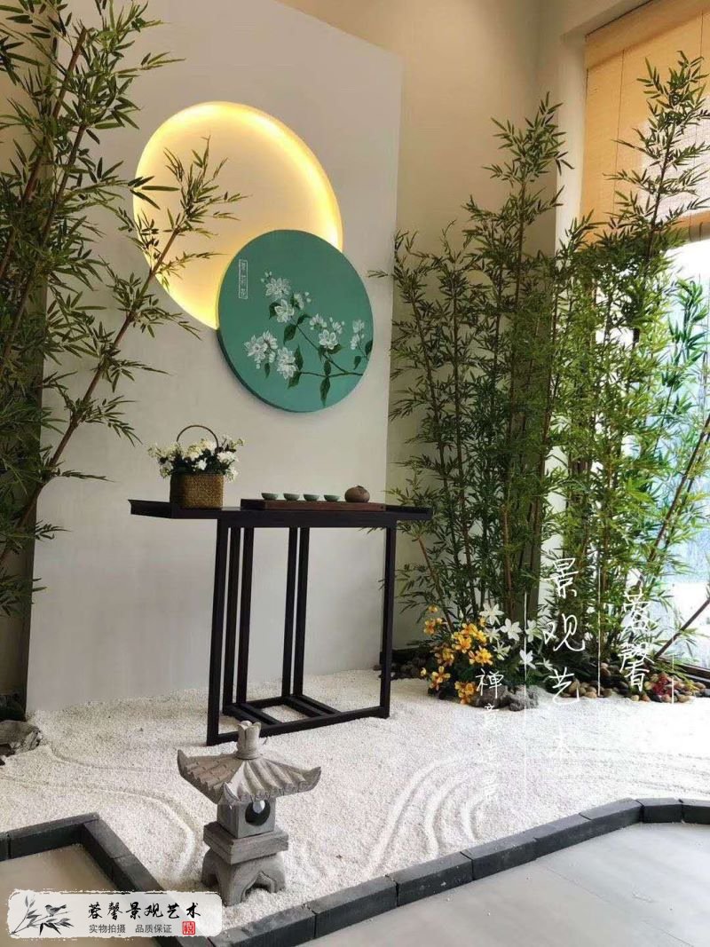 售樓部枯山水仿真植物景觀